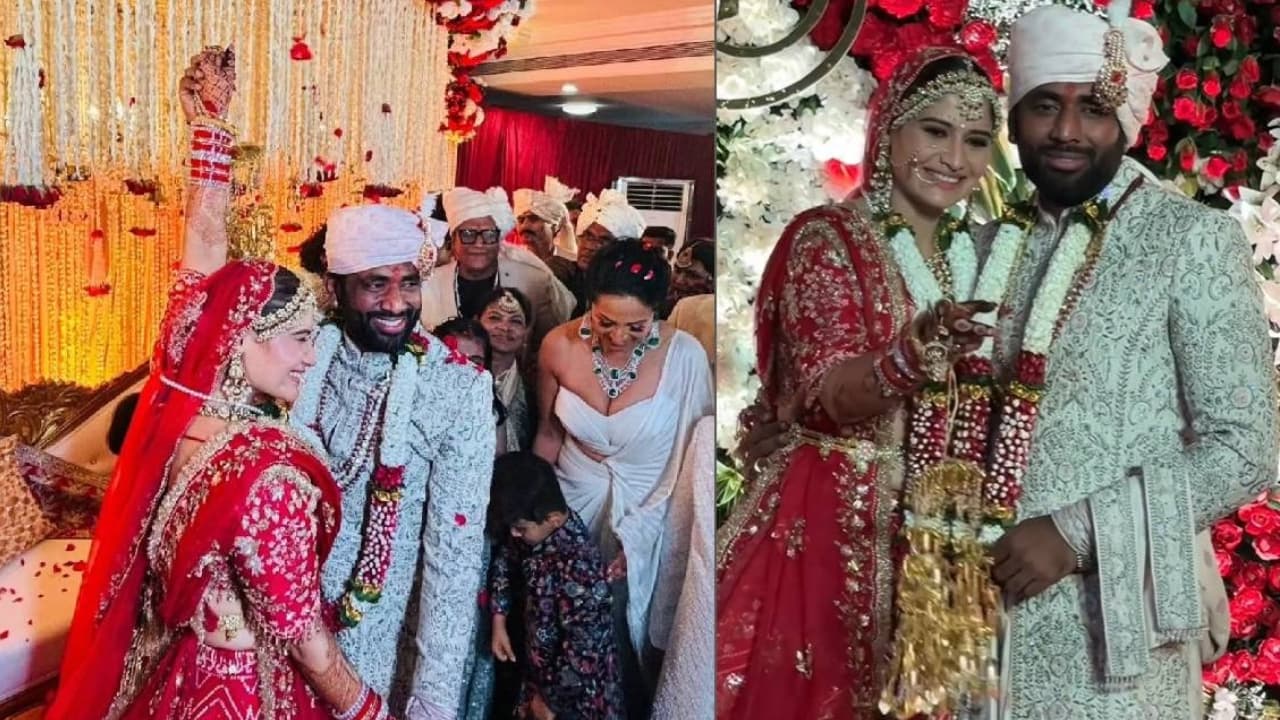 लाल जोड़े में आरती सिंह दिखीं बेहद खूबसूरत, पति संग तस्वीरें आई सामने