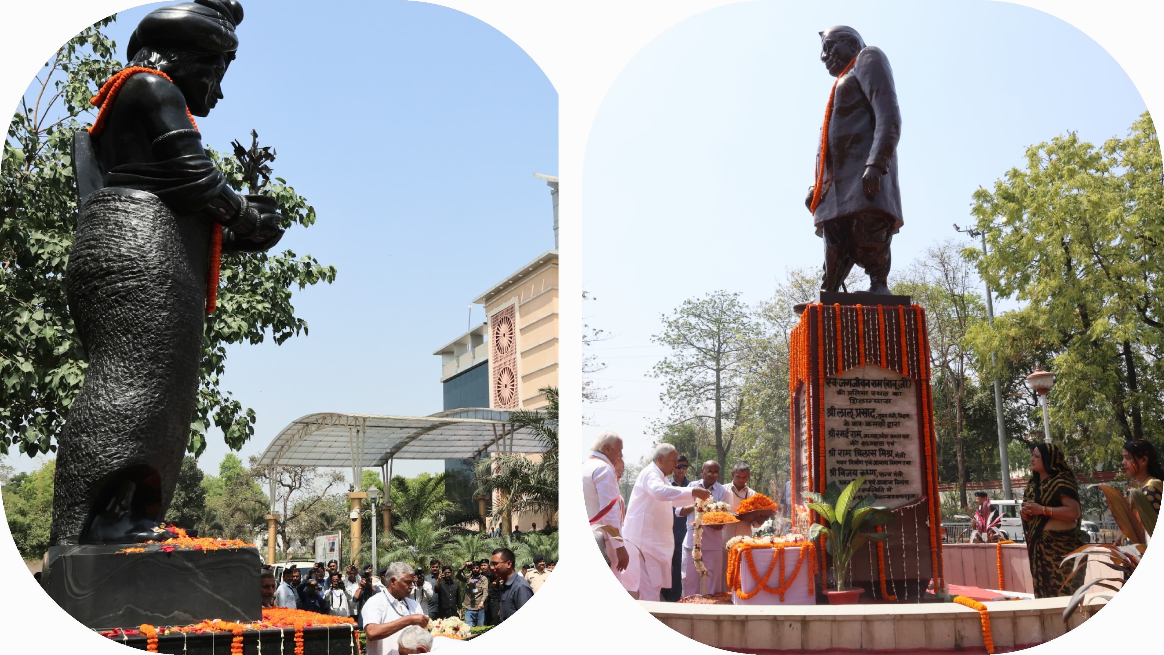 जगजीवन राम और सम्राट अशोक की जयंती पर राज्यपाल और मुख्यमंत्री ने दी श्रद्धांजलि.