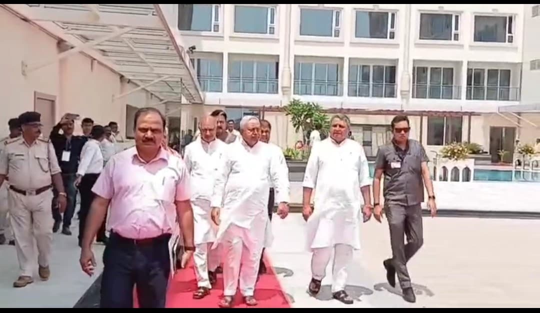 सीएम नीतीश कुमार ने बोधगया में किया निरीक्षण