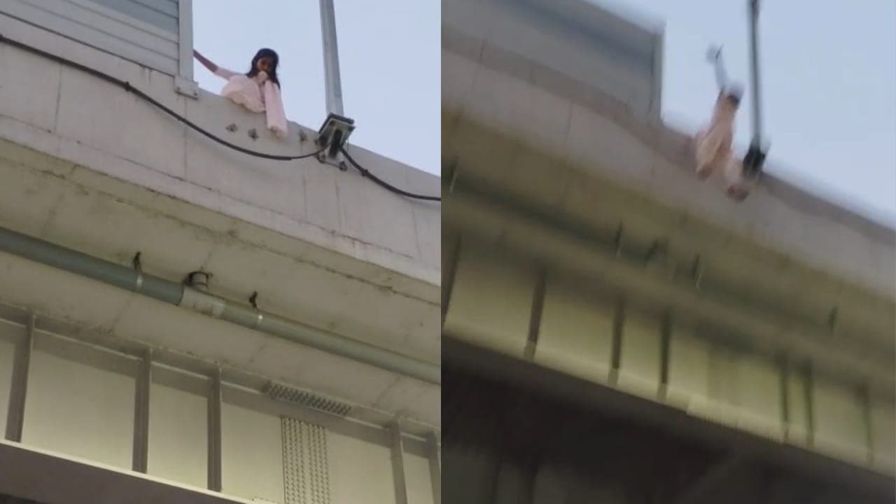 राजधानी पटना में डबल डेकर पुल से युवती ने लगाई छलांग, लोगों ने हवा में ही पकड़ बचा ली जान