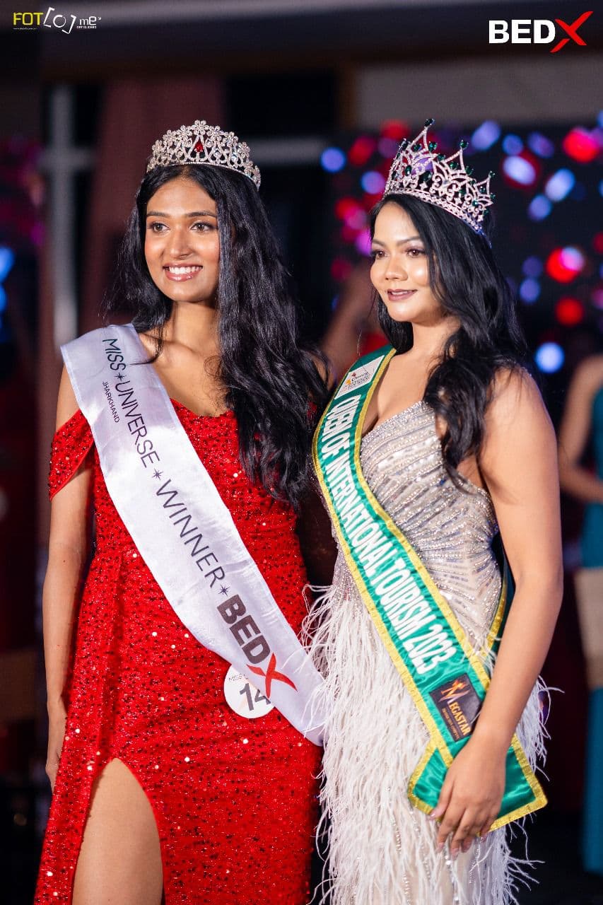 जमशेदपुर की शताक्षी किरण बनी मिस यूनिवर्स इंडिया झारखंड-2024, रांची की रिया तिर्की बनी रनर-अप।