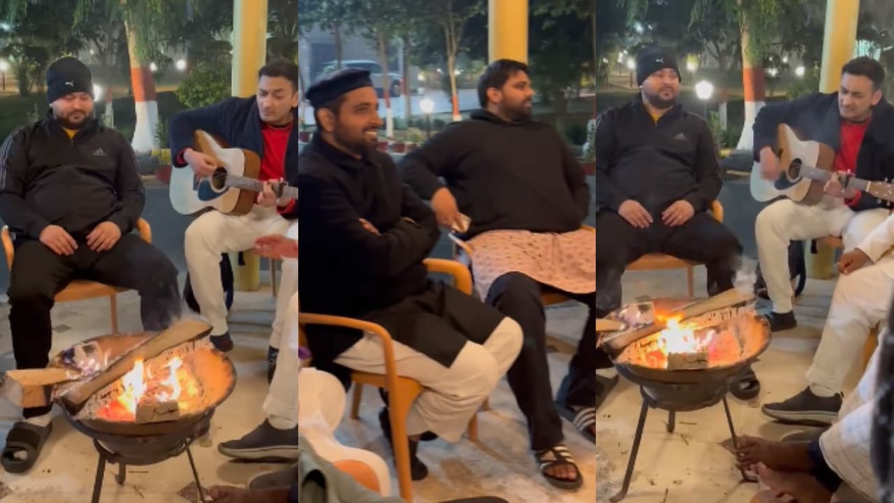 विधायकों संग रात में गिटार की धुन का तेजस्वी यादव ने लिया मजा, वीडियो आया सामने