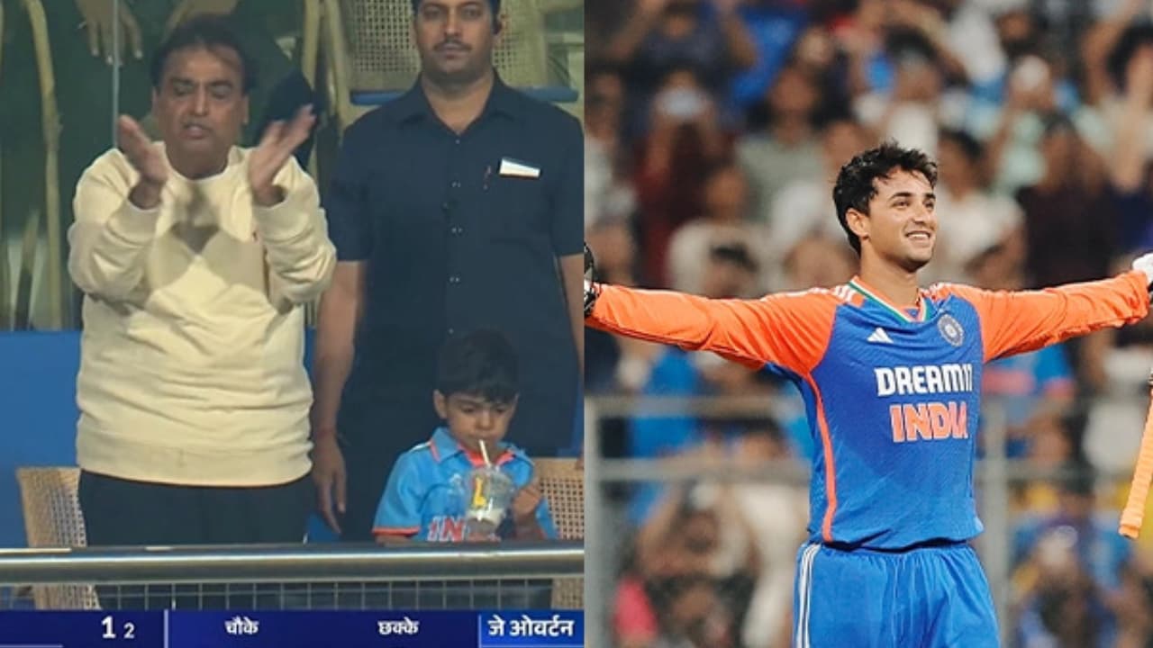 अभिषेक शर्मा से बेहद इंप्रेस हुए मुकेश अंबानी, तूफानी पारी देख खड़े होकर बजाई ताली