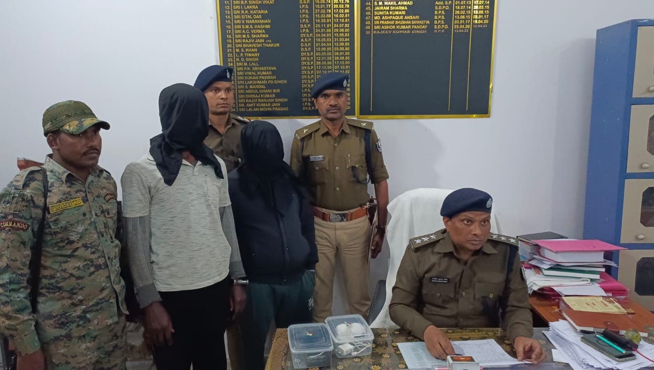 लेवी मांगने के आरोपी दो नक्सली को जहानाबाद पुलिस ने पकड़ा..