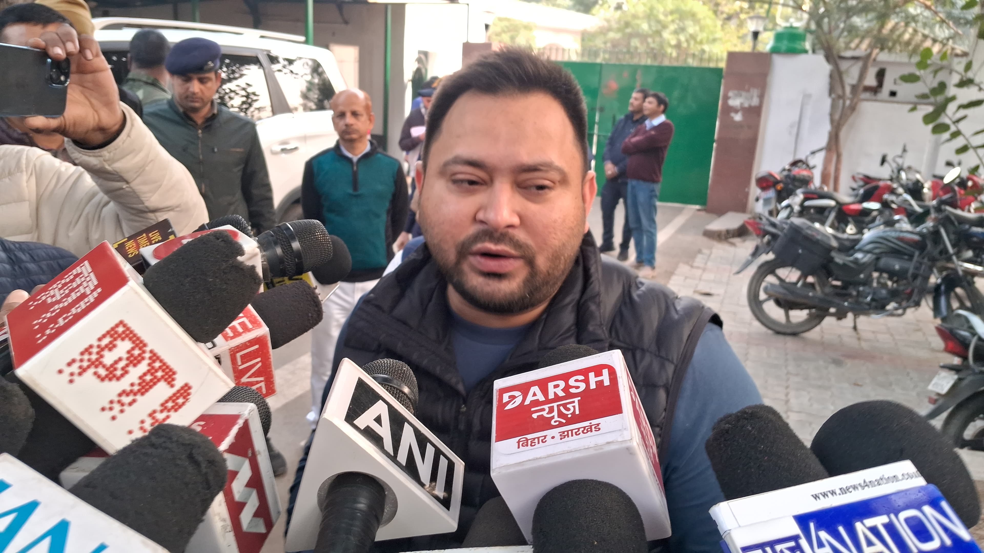 नेता प्रतिपक्ष तेजस्वी यादव का बयान