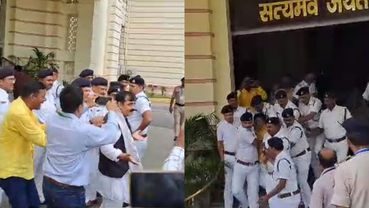 मार्शल ने BJP विधायकों को सदन से किया बाहर, वेल में जाकर कर रहे थे हंगामा