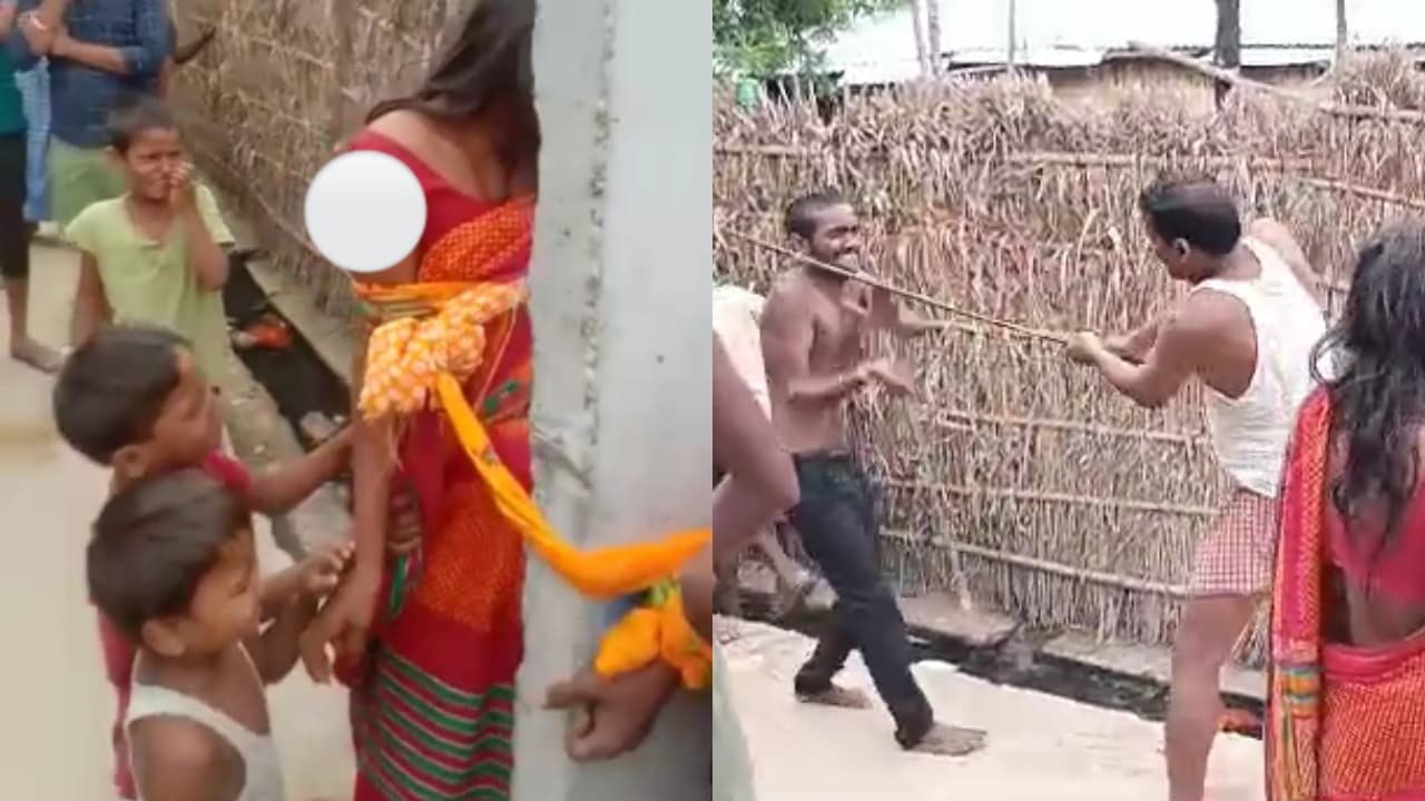 चीख-चीखकर रोते रहे बच्चे लेकिन मां को पीटते-पीटते नहीं थके दबंग, पति सहित 2 गिरफ्तार