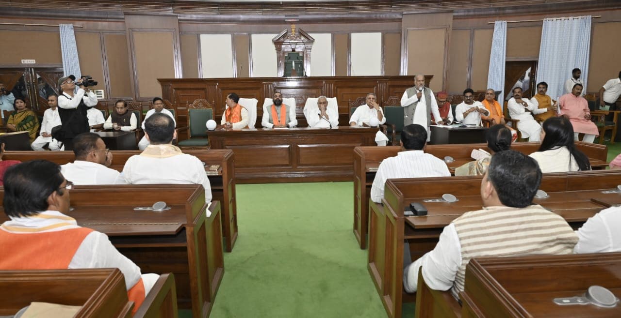 मानसून सत्र को लेकर nda विधायक दल की बैठक