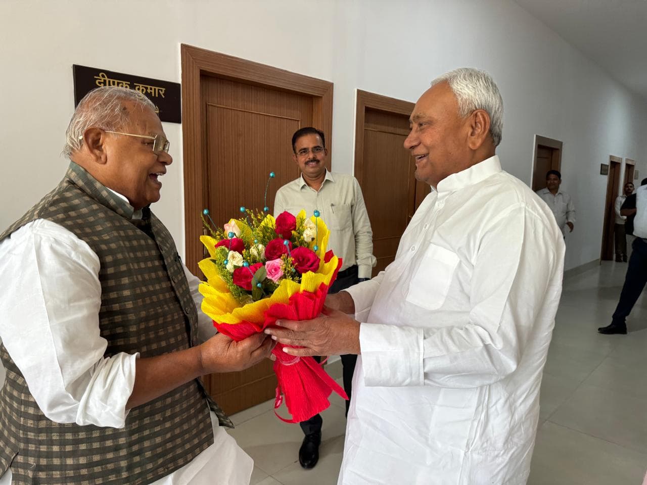 केंद्रीय मंत्री जीतनराम मांझी ने CM नीतीश से की मुलाक़ात, जानें वजह..