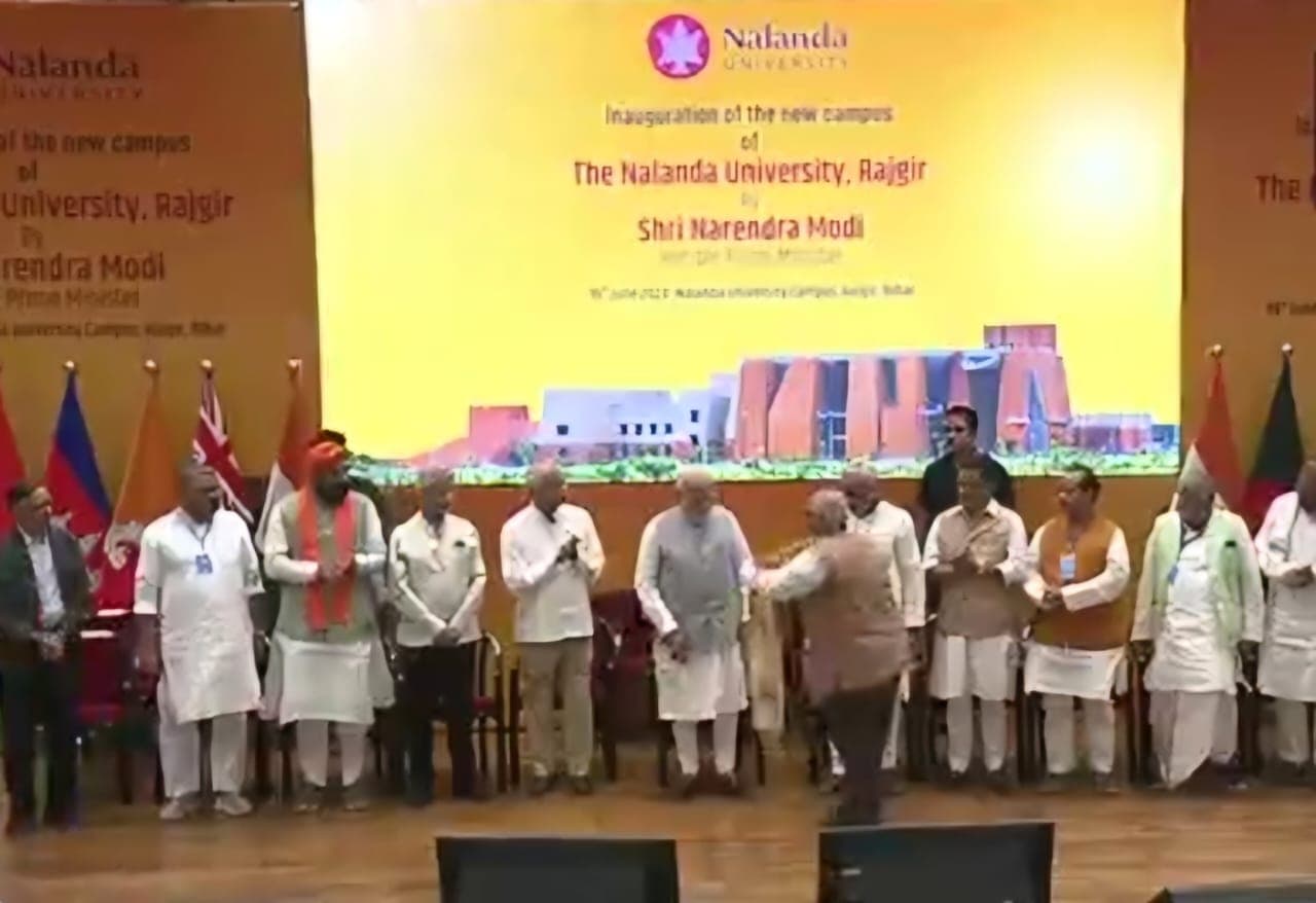 PM मोदी ने नालंदा विश्वविद्यालय के नए परिसर का किया उद्घाटन, CM नीतीश ने जताया आभार