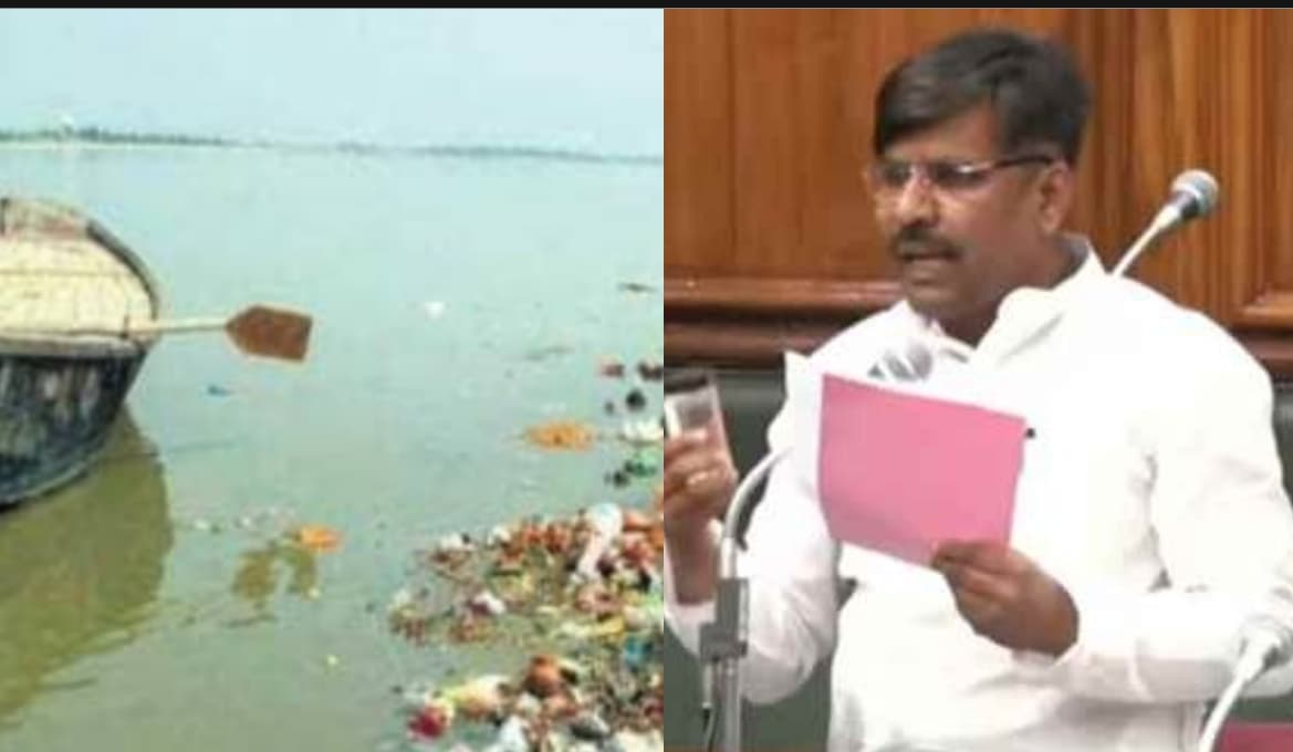 दिल्ली में यमुना की गंदगी की बात करने वाली BJP बिहार विधानसभा में गंगाजल की गंदगी पर फंस गई..