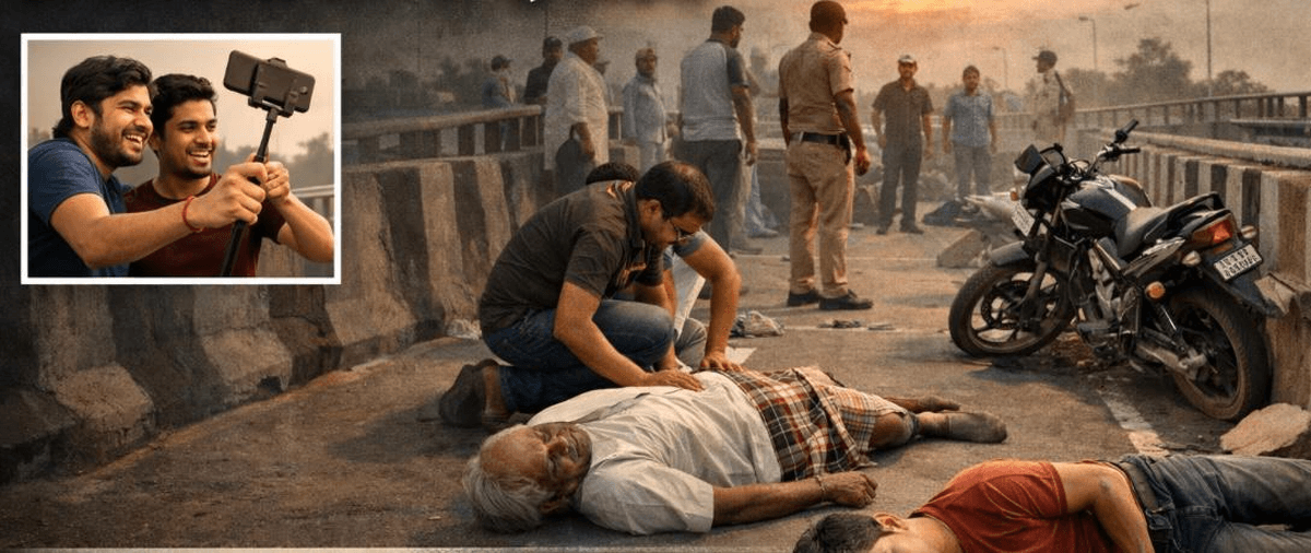 रील बनाना बना काल ! एक टक्कर और खत्म हो गई जिंदगी