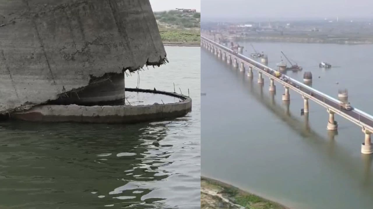 विक्रमशिला पुल के पाया की फ़ॉल्स दीवारें टूटीं, लोगों में अफरातफरी, विभाग ने कहा ...