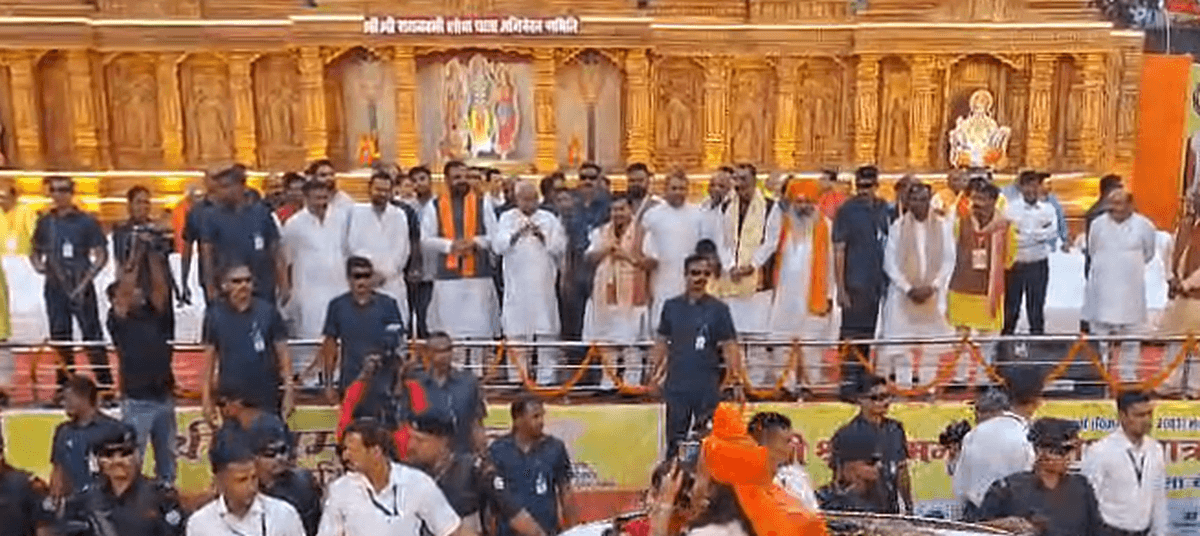 नीतीश, नितिन नवीन और अरुण गोविल की मौजूदगी में पटना में रामनवमी की शोभायात्रा का भव्य दृश्य