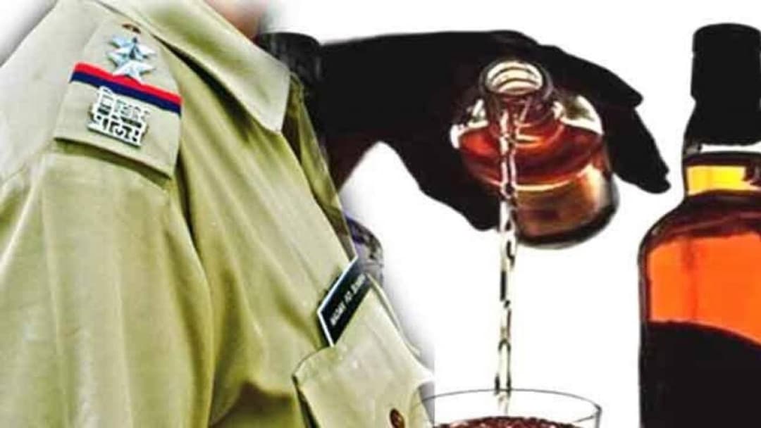 जाम छलकाने वाले दारोगा समेत 5 पुलिसकर्मी रंगेहाथ गिरफ्तार, SSP ने किया सस्पेंड..
