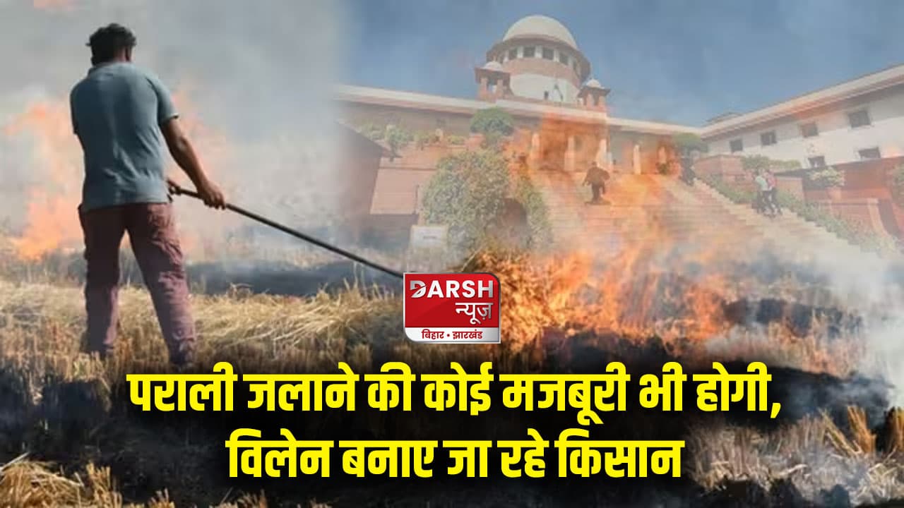 पराली जलाने की कोई मजबूरी भी होगी, विलेन बनाए जा रहे किसान; प्रदूषण पर बोला SC