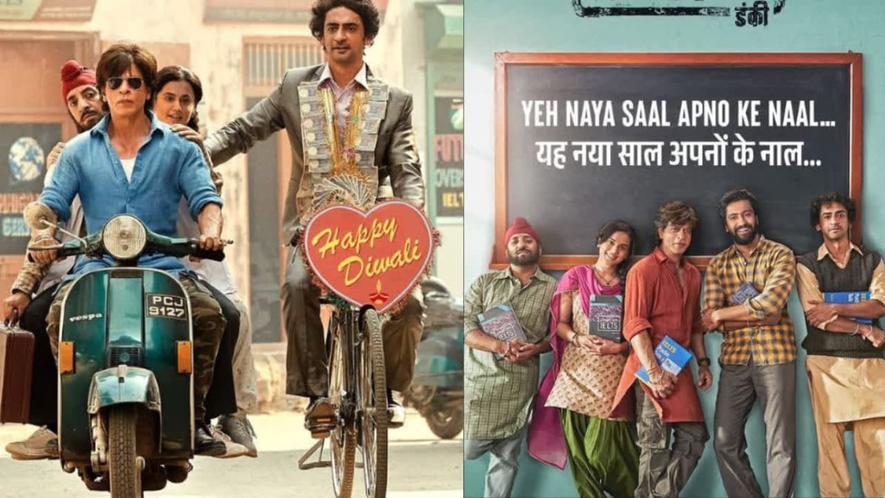शाहरुख ने खास अंदाज में दी फैंस को दिवाली की बधाई, 'डंकी' के 2 पोस्टर किये रिलीज