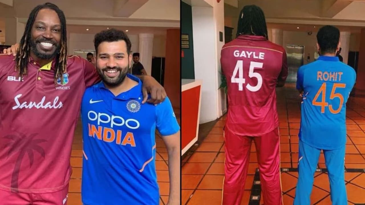 क्रिस गेल ने कप्तान रोहित शर्मा को दी खास अंदाज में बधाई, फोटो शेयर कर लिखा ये सब