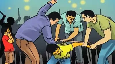 प्रेमिका को भगाने वाले प्रेमी की पकड़ जमकर हुई खातिरदारी..