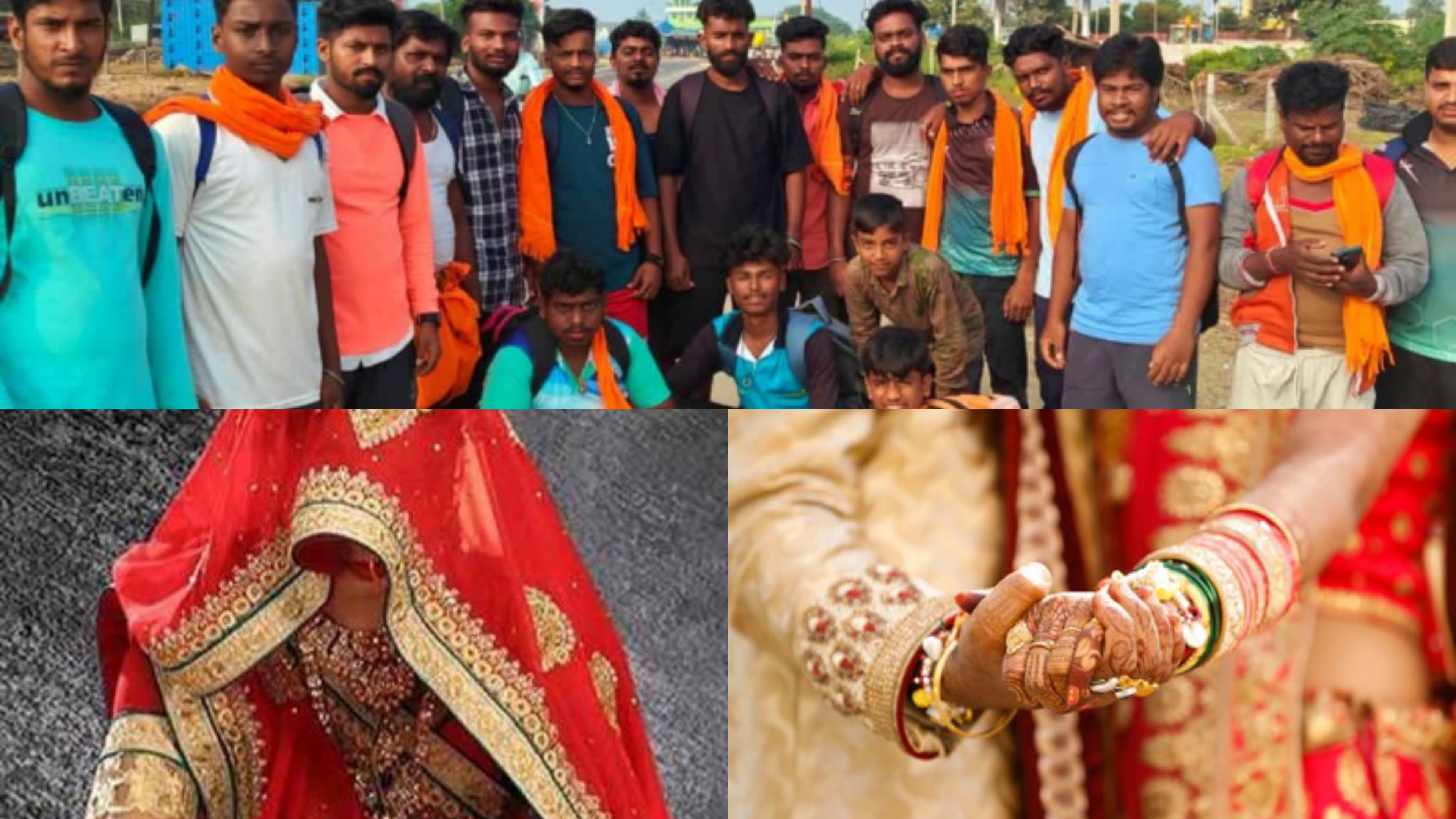 शादी की कामना को लेकर गांव के 62 युवा कर रहे हैं 110 किलोमीटर की पदयात्रा..