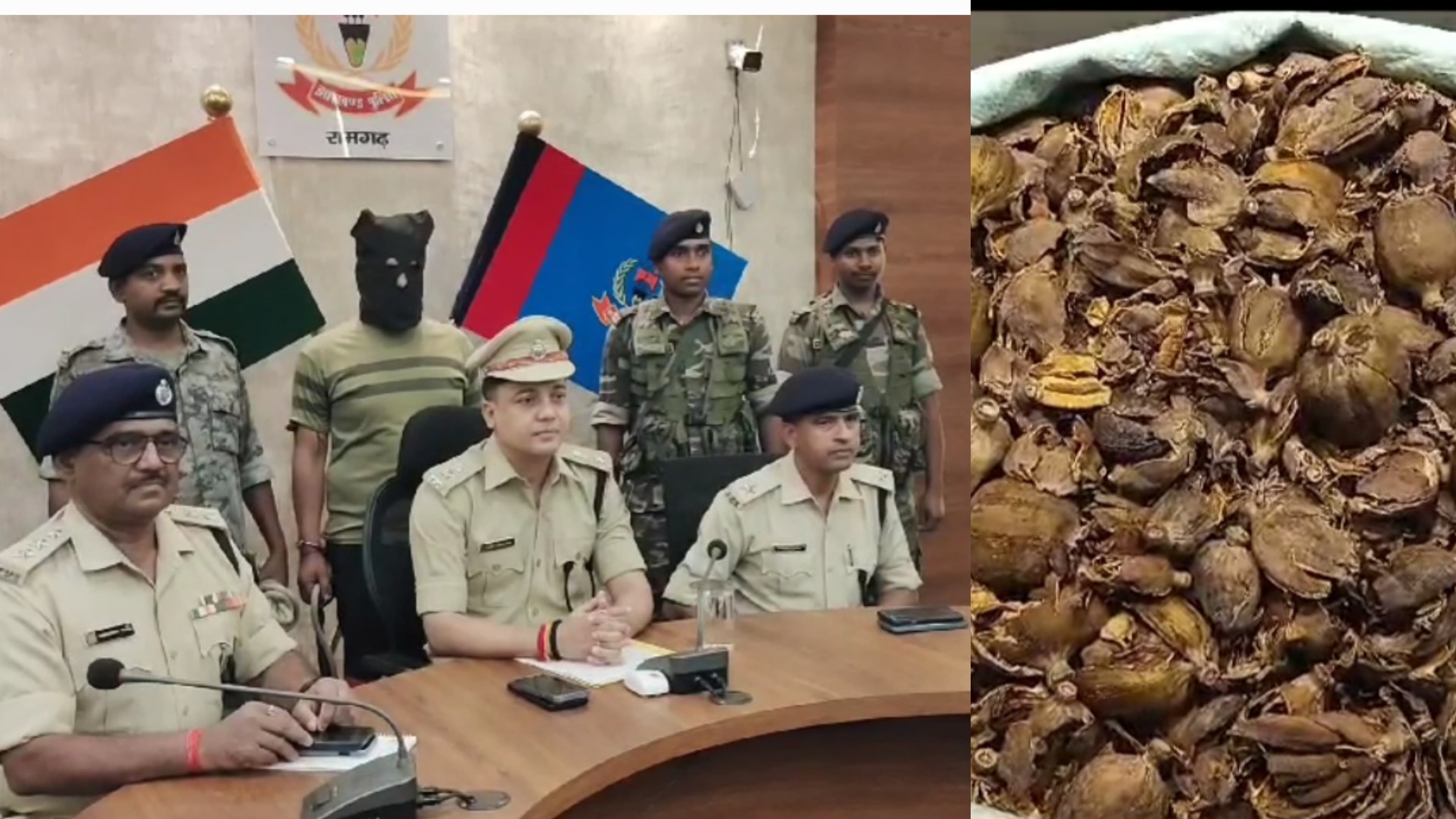 रामगढ़ पुलिस ने 50 लाख के डोडा के साथ तस्कर को किया गिरफ्तार