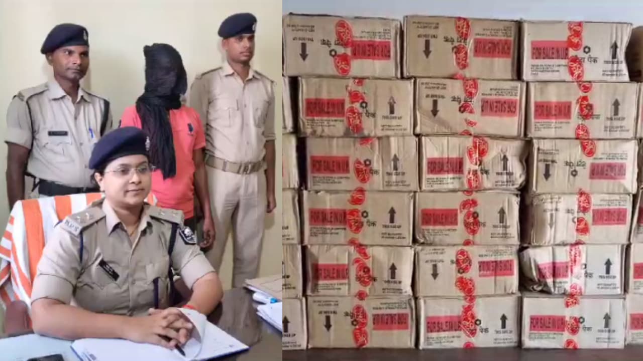 लालपानी की तस्करी पर नहीं लग रहा फुल स्टॉप, 100 कार्टून शराब किया जब्त