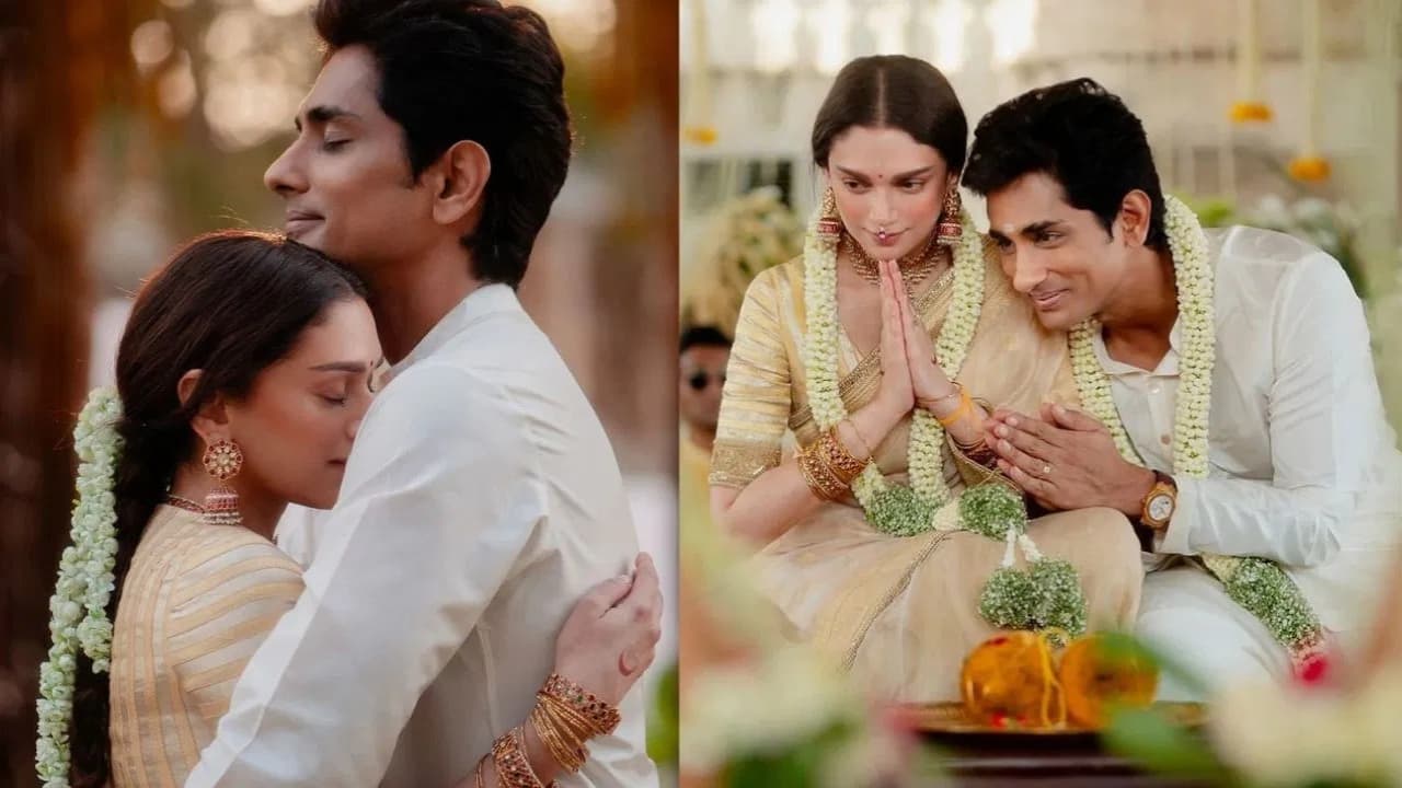 अदिती राव हैदरी ने अपने लॉन्ग टाइम बॉयफ्रेंड सिद्धार्थ संग की शादी, तस्वीरें को किया शेयर