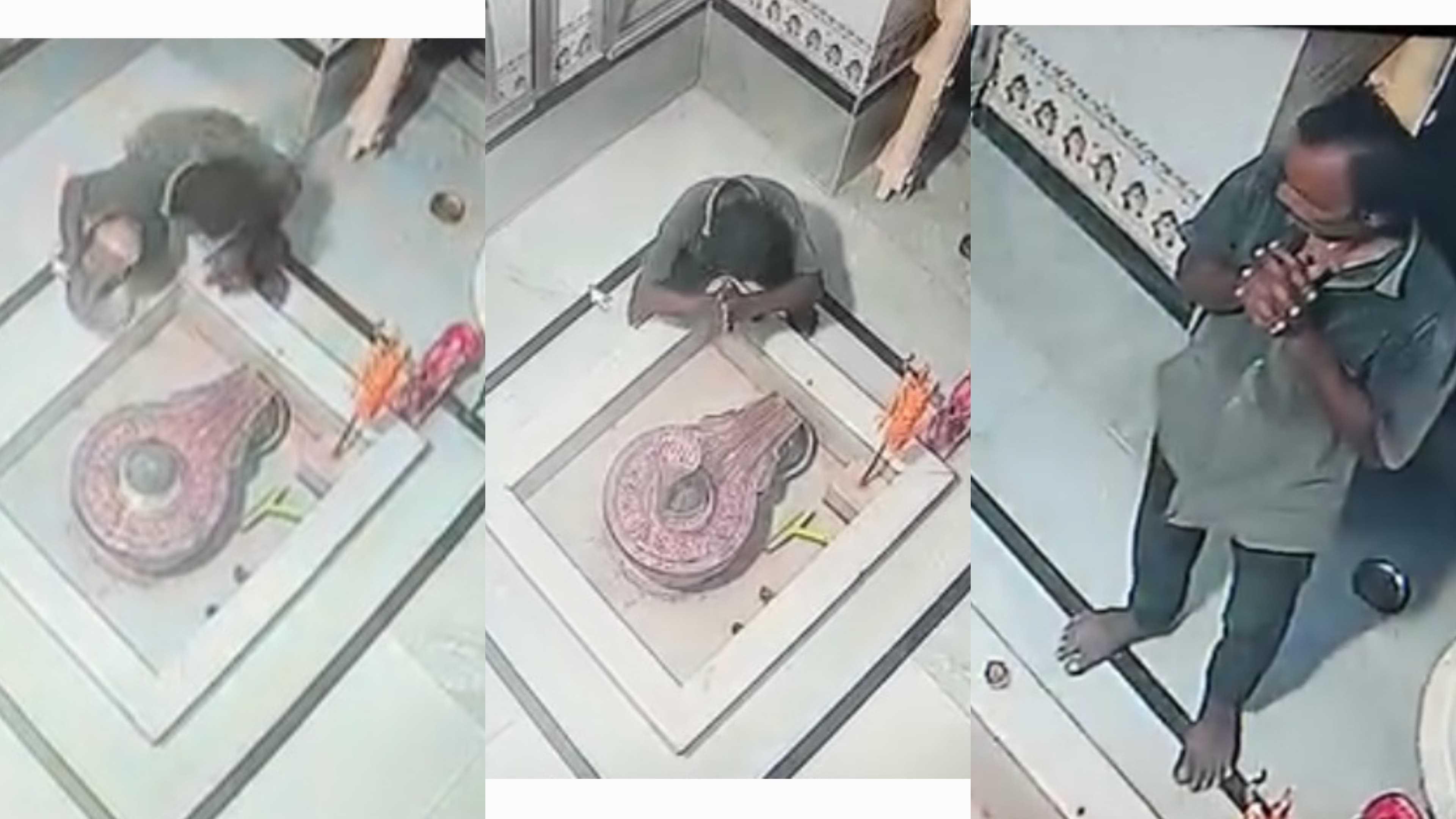 मंदिर में चोरी से पहले चोर ने भोले बाबा को प्रणाम कर आशीर्वाद लिया , CCTV में वारदात कैद...